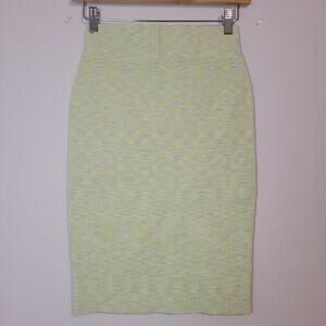NWT Express women's S green Body Contour ribbed pencil skirt